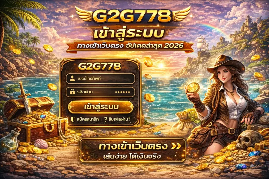 G2G778 เข้าสู่ระบบ ทางเข้าเว็บตรง อัปเดตล่าสุด 2026